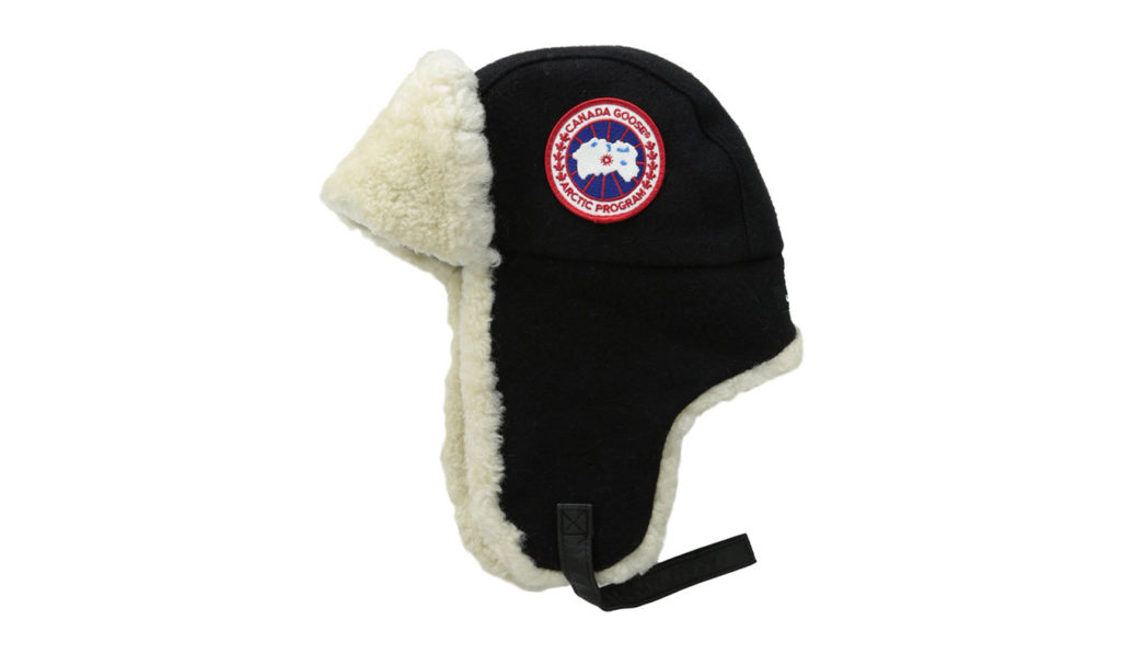 extreme cold weather gear - canada goose hat
