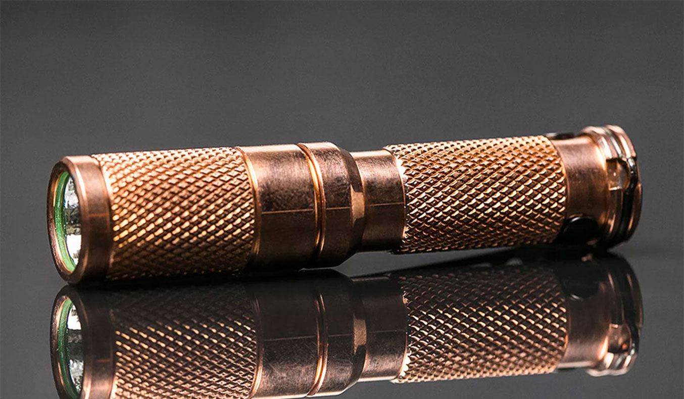 MARATAC COPPER FLASHLIGHT REV 3 EDC Muted