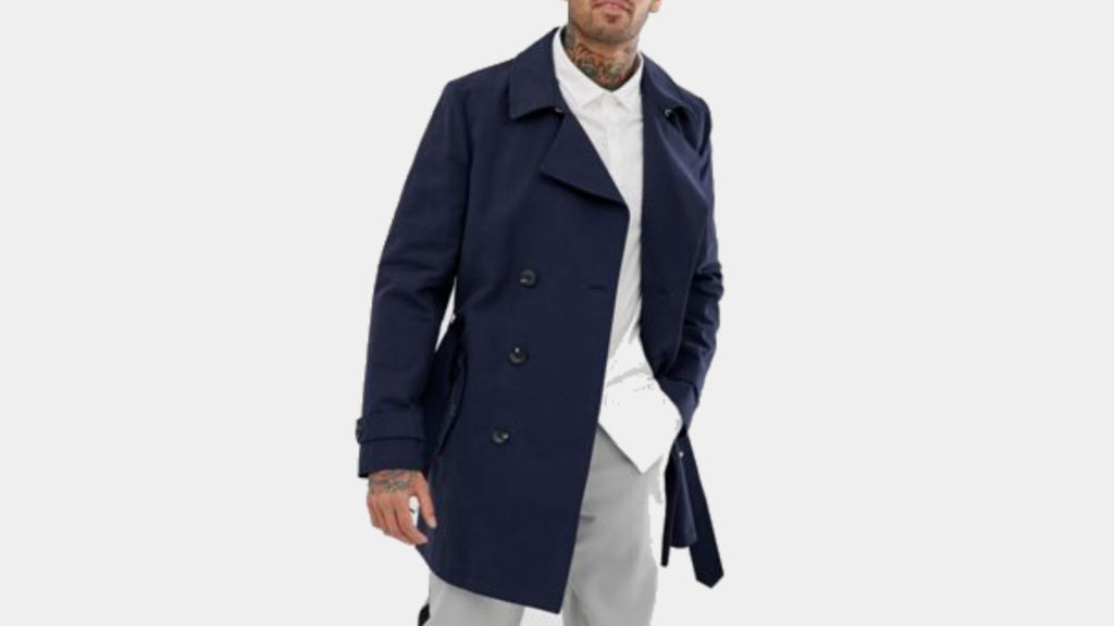 ASOS Double-Breasted Best Mens Trench Coat