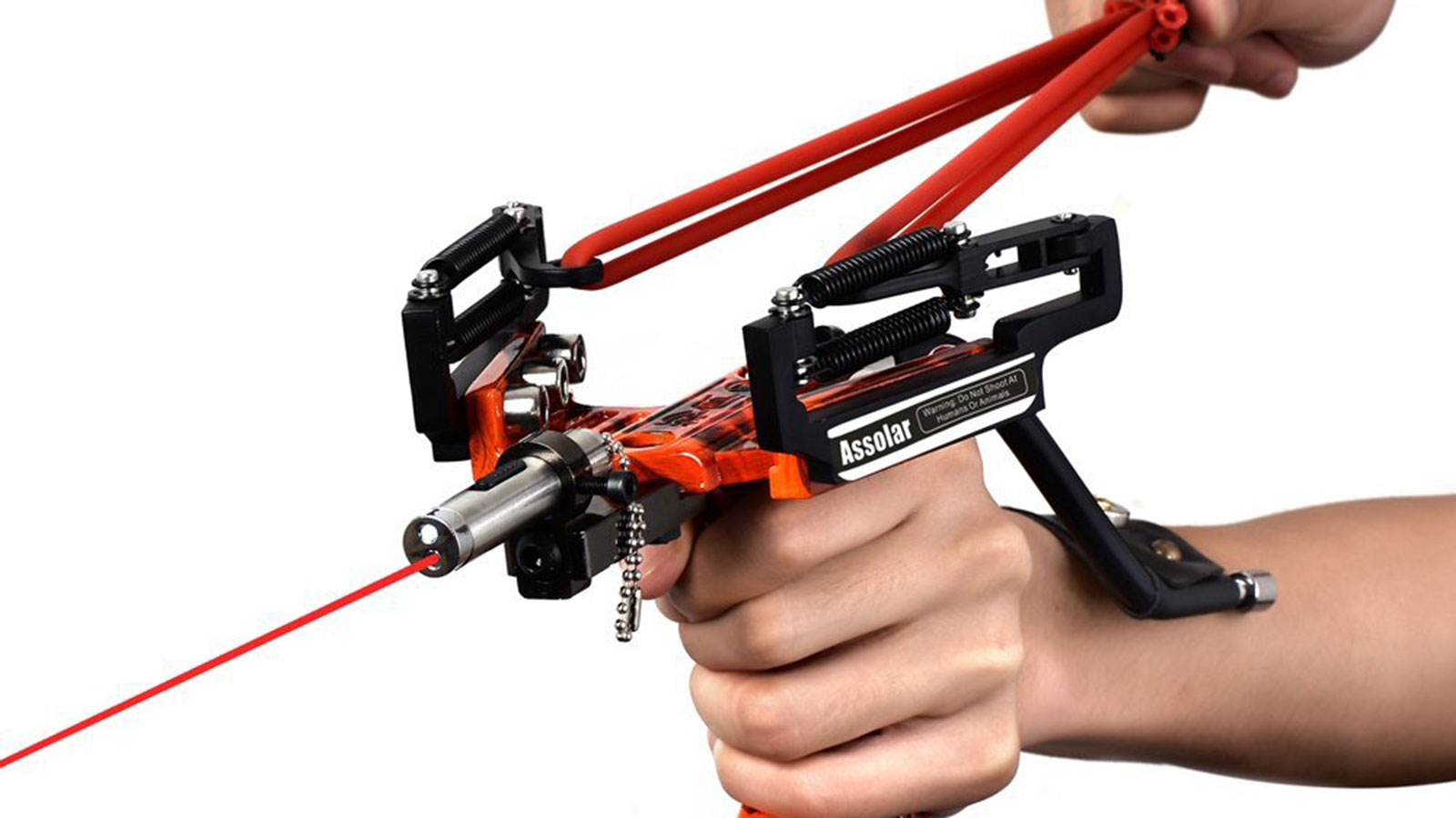 ASSOLAR LASER SIGHTED TACTICAL SLINGSHOT GEAR Muted