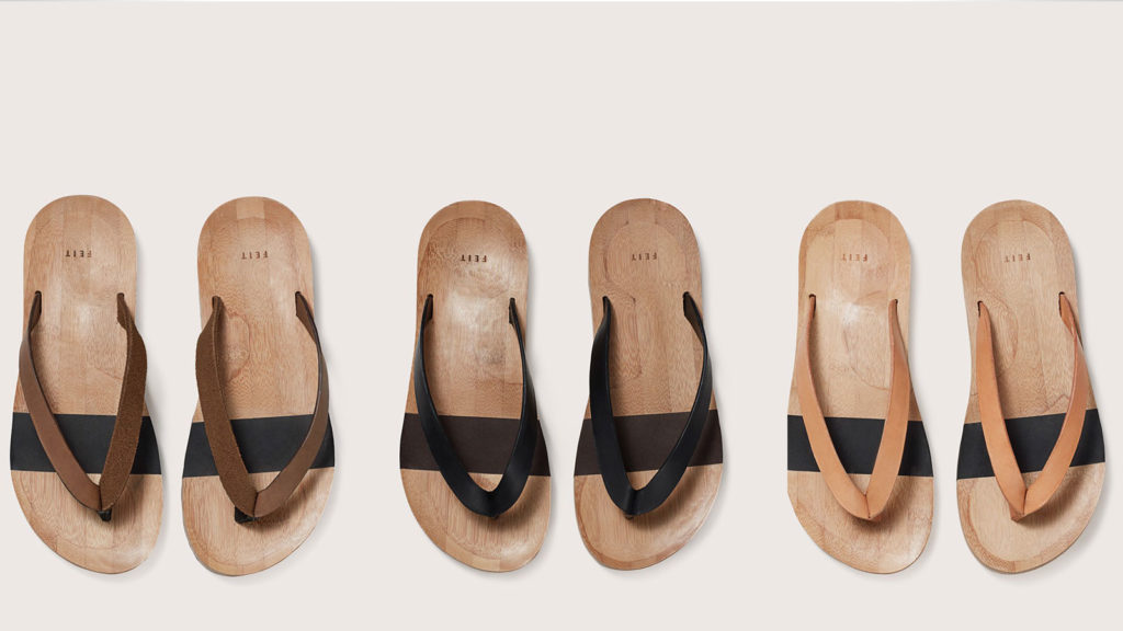 FEIT BAMBOO FLIP FLOPS FOR MEN - SHOES - Muted